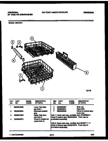 08 - Racks And Trays parts for Frigidaire Dishwasher DB700P1 from AppliancePartsPros.com