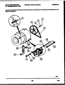 05 - Drive Components parts for Frigidaire Washer LT350RXD1 from AppliancePartsPros.com