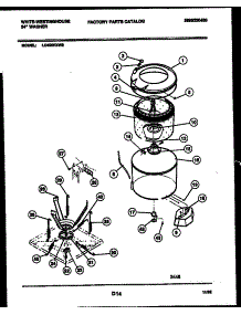 04 - Tub Detail parts for Frigidaire Washer LC400RXW2 from AppliancePartsPros.com