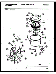 04 - Tub Detail parts for Frigidaire Washer LC400RXD3 from AppliancePartsPros.com