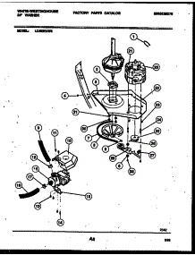 05 - Motor And Idler Arm Clutch parts for Frigidaire Washer LC400RXD3 from AppliancePartsPros.com