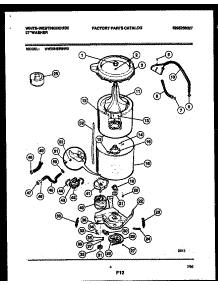 03 - Tub Detail parts for Frigidaire Washer WWX645RBW0 from AppliancePartsPros.com