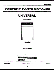 03 - Tub Detail parts for Frigidaire Washer MXW121RBW0-23 from AppliancePartsPros.com