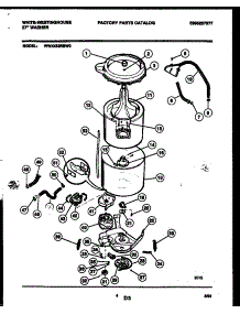 03 - Tub Detail parts for Frigidaire Washer WWX433RBW0 from AppliancePartsPros.com