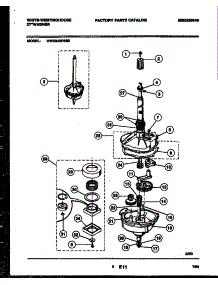 04 - Transmission Parts parts for Frigidaire Washer WWX645PBS0 from AppliancePartsPros.com