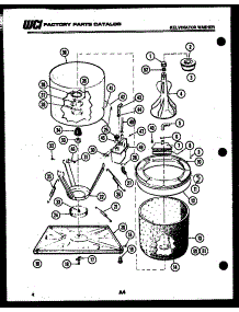 03 - Tub Detail parts for Frigidaire Washer AW700C0W from AppliancePartsPros.com