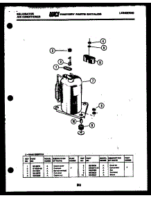05 - Compressor parts for Frigidaire Air Conditioner S208D1QA from AppliancePartsPros.com