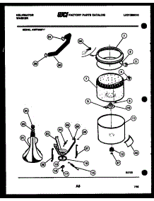 05 - Tub Detail parts for Frigidaire Washer AWP330F1D from AppliancePartsPros.com