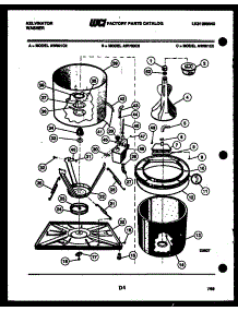 03 - Tub Detail parts for Frigidaire Washer AW501C2D from AppliancePartsPros.com