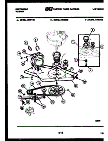 07 - Motor And Idler Arm Clutch parts for Frigidaire Washer AW801C2W from AppliancePartsPros.com