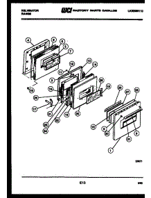 04 - Door Parts parts for Frigidaire Range REP306CV2 from AppliancePartsPros.com