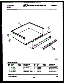 07 - Drawer Parts parts for Frigidaire Range REP306CJ2 from AppliancePartsPros.com