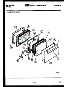05 - Door Parts parts for Frigidaire Range REP302CD2 from AppliancePartsPros.com