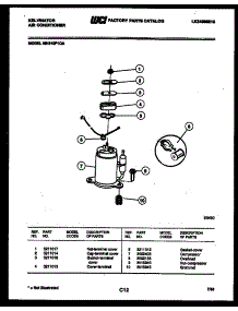 05 - Compressor parts for Frigidaire Air Conditioner MH310F1QA from AppliancePartsPros.com