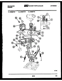 06 - Motor And Idler Arm Clutch parts for Frigidaire Washer AW200F1W from AppliancePartsPros.com