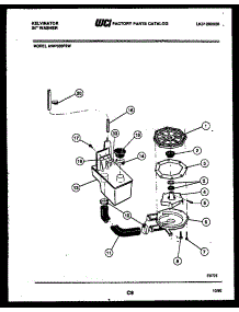 04 - Pump, Water Valve, Water Inlet parts for Frigidaire Washer AWP330F2W from AppliancePartsPros.com