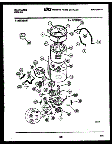 03 - Tub Detail parts for Frigidaire Washer AW701G1D from AppliancePartsPros.com