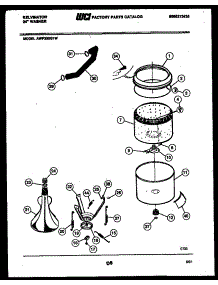 05 - Tub Detail parts for Frigidaire Washer AWP330G1W from AppliancePartsPros.com