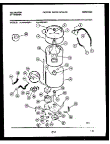 03 - Tub Detail parts for Frigidaire Washer AW301KW1 from AppliancePartsPros.com