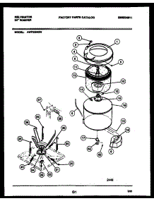 04 - Tub Detail parts for Frigidaire Washer AWP330H2D from AppliancePartsPros.com