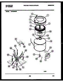04 - Tub Detail parts for Frigidaire Washer AWP330H3D from AppliancePartsPros.com