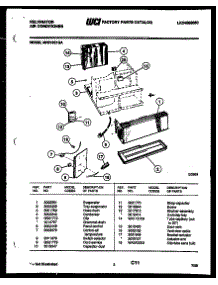 03 - Unit Parts parts for Frigidaire Air Conditioner MH310E1QA from AppliancePartsPros.com