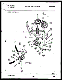 05 - Motor And Idler Arm Clutch parts for Frigidaire Washer AWP330H1W from AppliancePartsPros.com