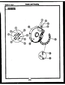 02 - Heater And Housing parts for Frigidaire Dryer DE27S6WPMA from AppliancePartsPros.com