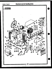 16 - Electrical And Air Handling Parts parts for Frigidaire Air Conditioner AK12E7RRBB from AppliancePartsPros.com