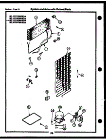 35 - System And Automatic Defrost Parts parts for Frigidaire Refrigerator RT21F9WSGA from AppliancePartsPros.com