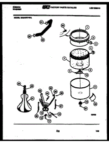 05 - Tub And Water Inlet parts for Frigidaire Washer WA24P2DVFA from AppliancePartsPros.com