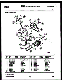 05 - Motor And Drive Components parts for Frigidaire Washer WS27M6WVMA from AppliancePartsPros.com