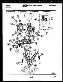 06 - Motor And Idler Arm Clutch parts for Frigidaire Washer WA28M2WTFC from AppliancePartsPros.com