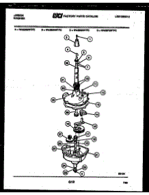 07 - Transmission Parts parts for Frigidaire Washer WA28M2WTFC from AppliancePartsPros.com
