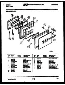 03 - Door Parts parts for Frigidaire Oven OE27S7ZYA from AppliancePartsPros.com