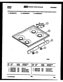 03 - Cooktop Parts parts for Frigidaire Range CGC3M5WSTA from AppliancePartsPros.com