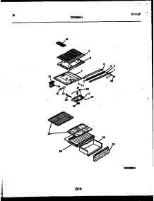 06 - Shelves And Supports parts for Frigidaire Refrigerator ATL/ATN130BK1 from AppliancePartsPros.com