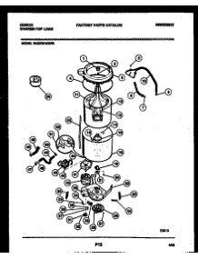 03 - Tub Detail parts for Frigidaire Washer WA27S1WXFB from AppliancePartsPros.com