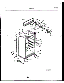 04 - Cabinet Parts parts for Frigidaire Refrigerator GTN/GTL142WK2 from AppliancePartsPros.com