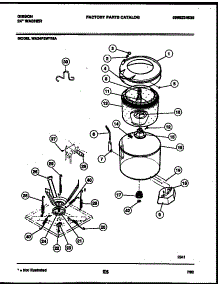 04 - Tub Detail parts for Frigidaire Washer WA24P2WYMA from AppliancePartsPros.com