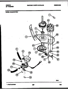 05 - Motor And Idler Arm Clutch parts for Frigidaire Washer WA24P2WYMA from AppliancePartsPros.com