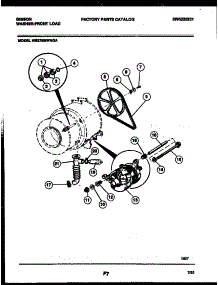 05 - Drive Components parts for Frigidaire Washer WS27M8WAGA from AppliancePartsPros.com