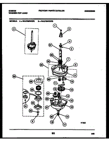 04 - Transmission Parts parts for Frigidaire Washer WA27M4WXFB from AppliancePartsPros.com