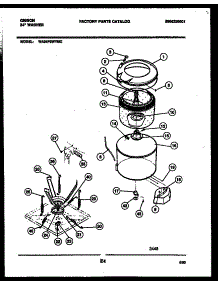 04 - Tub Detail parts for Frigidaire Washer WA24P2WYMC from AppliancePartsPros.com