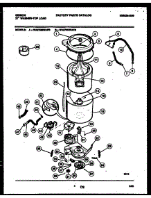 03 - Tub Detail parts for Frigidaire Washer WA27M4WAFB from AppliancePartsPros.com