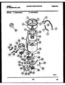 03 - Tub Detail parts for Frigidaire Washer WA27F4WAFB from AppliancePartsPros.com