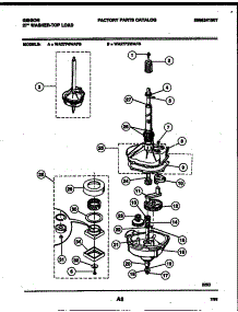 04 - Transmission Parts parts for Frigidaire Washer WA27F4WAFB from AppliancePartsPros.com