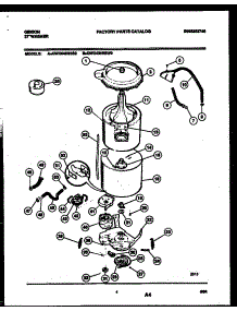 03 - Tub Detail parts for Frigidaire Washer GWX435RBW0 from AppliancePartsPros.com