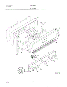 02 - Backguard parts for Frigidaire Range TGF324BHWB from AppliancePartsPros.com