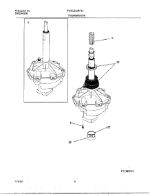 06 - Transmission parts for Frigidaire Washer FWSC235RFS3 from AppliancePartsPros.com